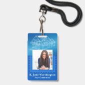 Architect Lanyard Badge - Bekijk terug (Voorzijde met lanyard)