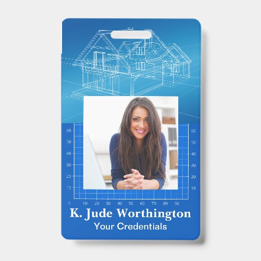 Architect Lanyard Badge - Bekijk terug (Voorzijde)