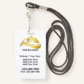 Architect Lanyard Badge - Bekijk terug (Achterkant met draagriem)