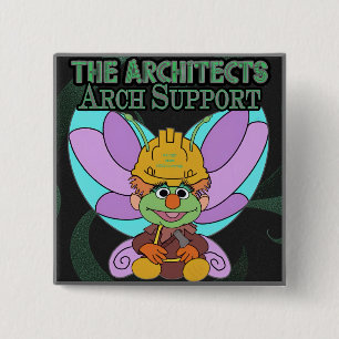 Architect Magneet 2024 Vierkante Button 5,1 Cm