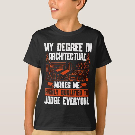 Architect Mijn graad In Architectuur Architecten B T-shirt (Voorkant)