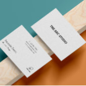 Architect Minimalist Voeg je Logo White Modern toe Visitekaartje