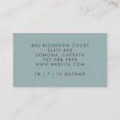 Architect Moderne Grunge Blauw Grijs Textuur Visitekaartje (Achterkant)