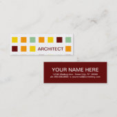 ARCHITECT (modusvierkanten) Mini Visitekaartje (Voorkant / Achterkant)