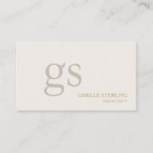Architect Monogram Professional Visitekaartje (Voorkant)