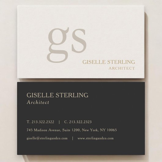 Architect Monogram Professional Visitekaartje
