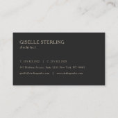 Architect Monogram Professioneel Visitekaartje (Achterkant)