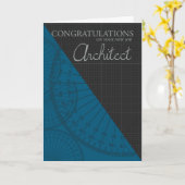 Architect - New Job - Stylish With Graph Paper Kaart (Gele Bloem)