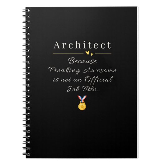 Architect Notitieboek (Voorkant)