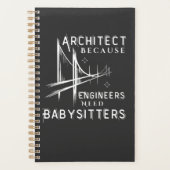 Architect omdat ingenieurs babysitters nodig hebbe planner (Voorkant)