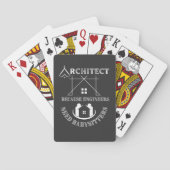 Architect omdat ingenieurs babysitters nodig hebbe pokerkaarten (Achterkant)