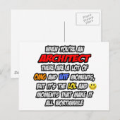 Architect.. OMG WTF LOL Briefkaart (Voorkant / Achterkant)