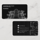architect ontwerper plant visitekaartje (Voorkant / Achterkant)