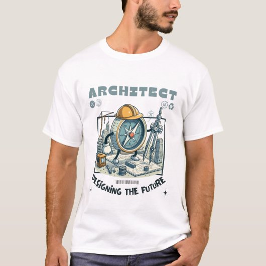 Architect ontwerpt de toekomst t-shirt (Voorkant)