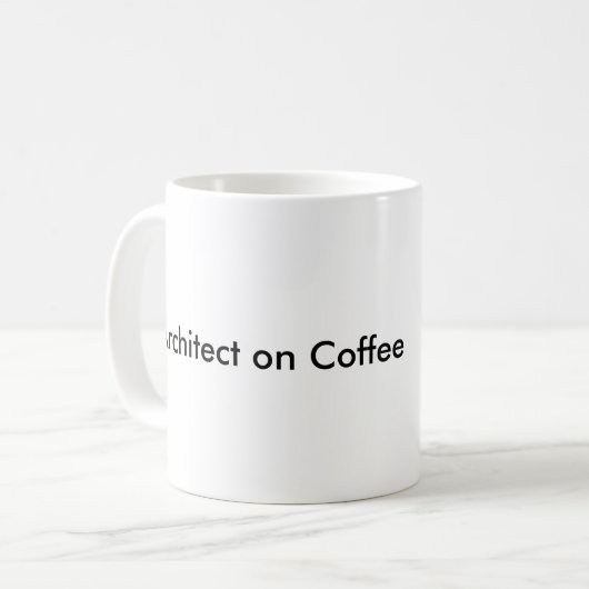 Architect op Coffee Logo Mok (Voorkant links)