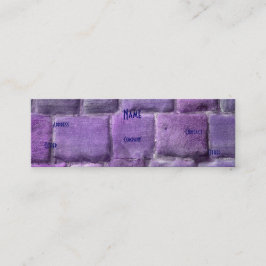 Architect Paarse blauwe zandsteen Mini Visitekaartje