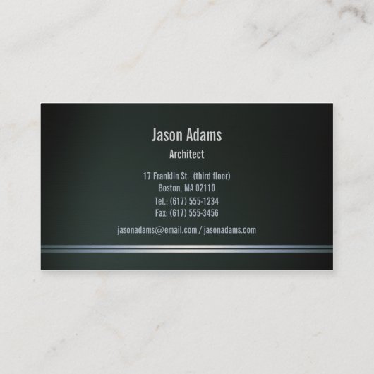 Architect | Perfecte projecten Visitekaartje (Achterkant)