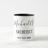 ARCHITECT Persoonlijke cadeaus Classic Black White Mok (Midden)