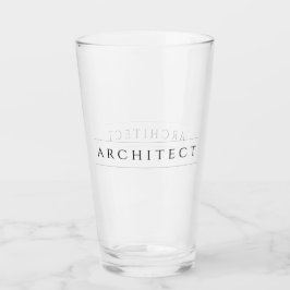 ARCHITECT Pint Drinkglas / Zwart Glas