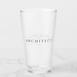 ARCHITECT Pint Drinkglas / Zwart Glas