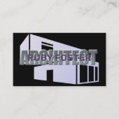 Architect Professional Elegant Black Visitekaartje (Voorkant)