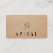 Architect Professional Voeg uw Logo Kraft-papier t Visitekaartje (Voorkant)