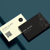 Architect Professionele Branding QR Code Zwart Visitekaartje