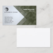 Architect Professionele Geometrische Strepen Visitekaartje (Voorkant / Achterkant)