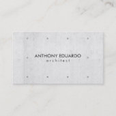 Architect professionele moderne grijze eenvoudige  visitekaartje (Voorkant)