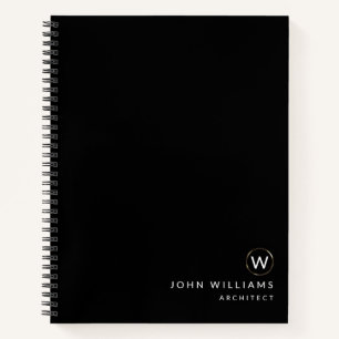 Architect Professionele Moderne Minimalistische Mo Notitieboek