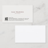 Architect Professionele Vaardigheden Eenvoudig Min Visitekaartje (Voorkant / Achterkant)