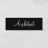 Architect-profielkaart -  mini visitekaartje (Achterkant)