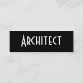 Architect-profielkaart Mini Visitekaartje (Achterkant)