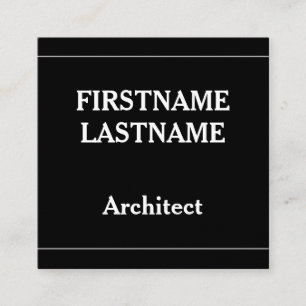 Architect-profielkaart Vierkante Visitekaartje