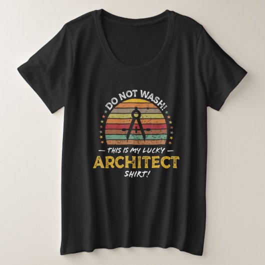 Architect Quote Architect Tool Joke Graphic Grote Maat T-shirt (Design voorkant)