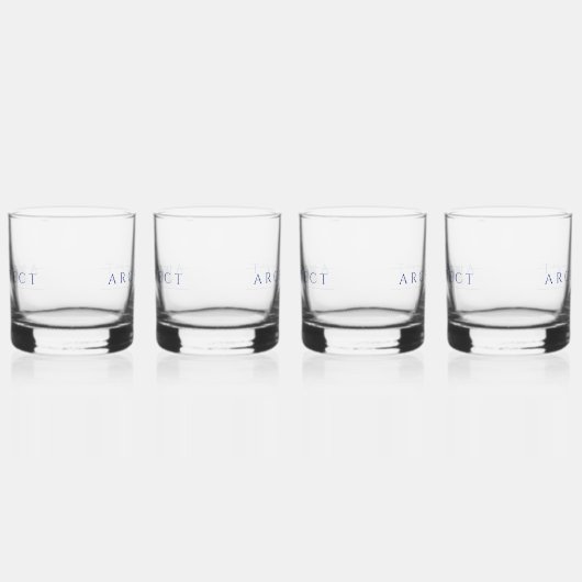 ARCHITECT Rocks Glas Drinkware Set / Marine (Links)
