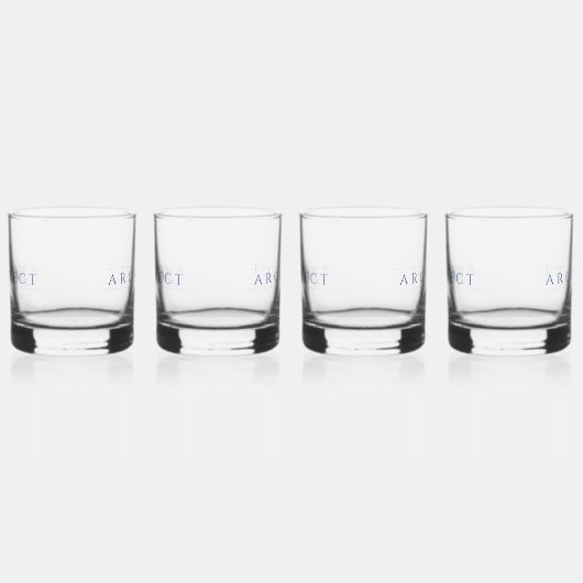 ARCHITECT Rocks Glas Drinkware Set / Marine (Rechts)