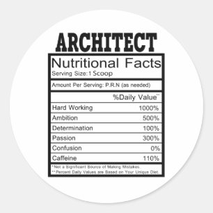 Architect Ronde Sticker