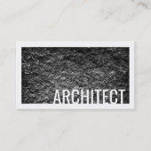 Architect Rough Cement Wall White Border Kaart Visitekaartje (Voorkant)