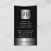 Architect Silver Metal Metallic Visitekaartje (Achterkant)