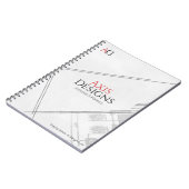Architect Spiral Notebook | Blauwdrukontwerp Notitieboek (Linkerzijde)