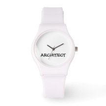 ARCHITECT Sportief wit siliconen horloge