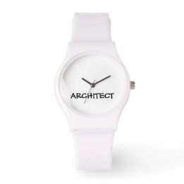 ARCHITECT Sportief wit siliconen horloge