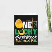 Architect Student Architecture St Patricks Day One Kaart (Voorkant)
