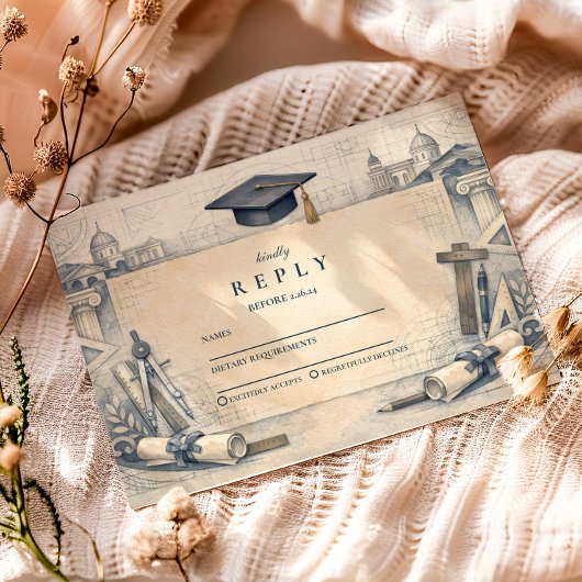 Architect Student Graduation Design RSVP Kaartje