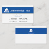 Architect Studio | Blauw Visitekaartje (Voorkant / Achterkant)