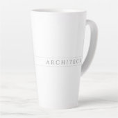 ARCHITECT Tall Latte Mok / Grijs (Rechterhoek)
