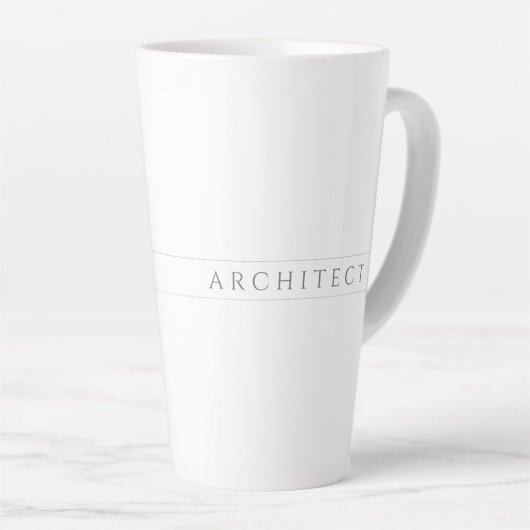 ARCHITECT Tall Latte Mok / Grijs (Rechterhoek)