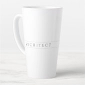 ARCHITECT Tall Latte Mok / Grijs (Linkerhoek)