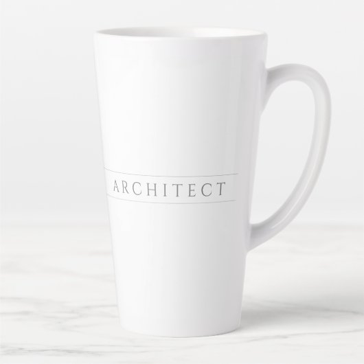 ARCHITECT Tall Latte Mok / Grijs (Rechts)